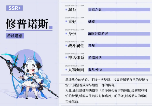 時(shí)隙之旅修普諾斯怎么樣 時(shí)隙之旅修普諾斯角色介紹