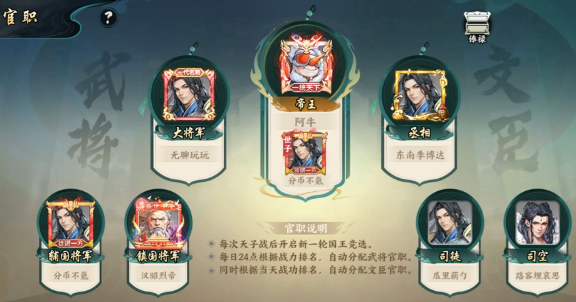 百战群英官职系统全解析 百战群英官职玩法与进阶技巧