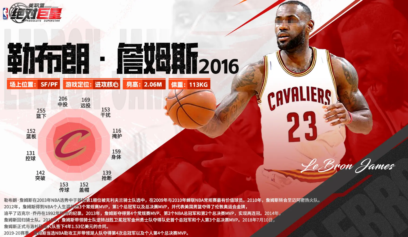 美职篮绝对巨星詹姆斯 美职篮传奇领袖詹姆斯全面解析