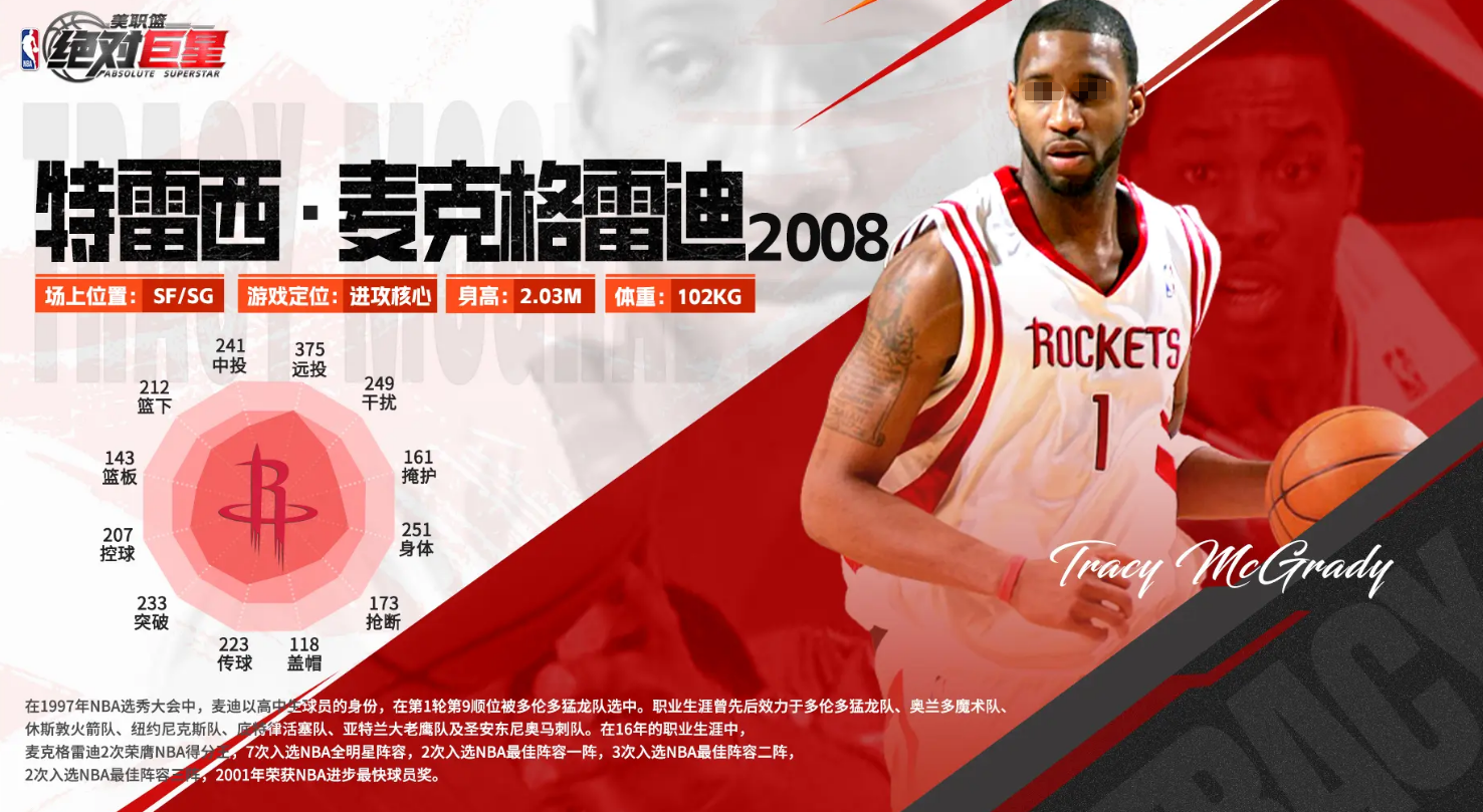 美职篮绝对巨星麦克格雷迪 美职篮传奇球星麦克格雷迪职业生涯全解析