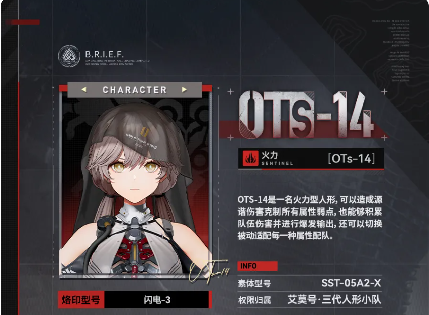 少女前线2追放OTs14强度分析 少女前线2追放OTs14实战表现与培养建议