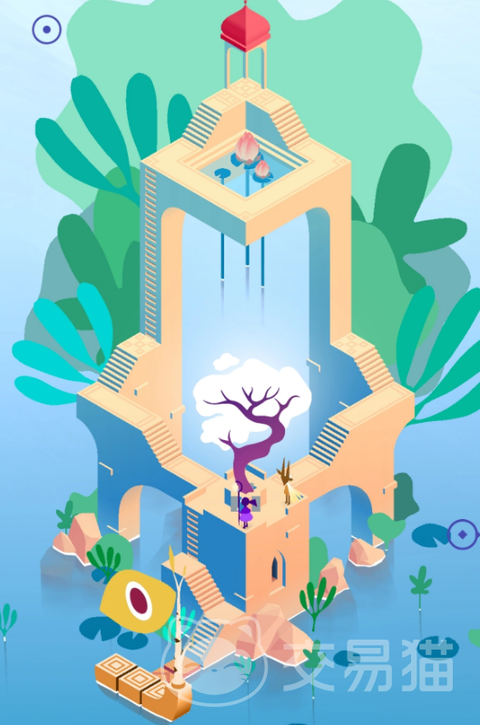 纪念碑谷3花朵关卡通关攻略 纪念碑谷3双花解谜详细步骤与技巧