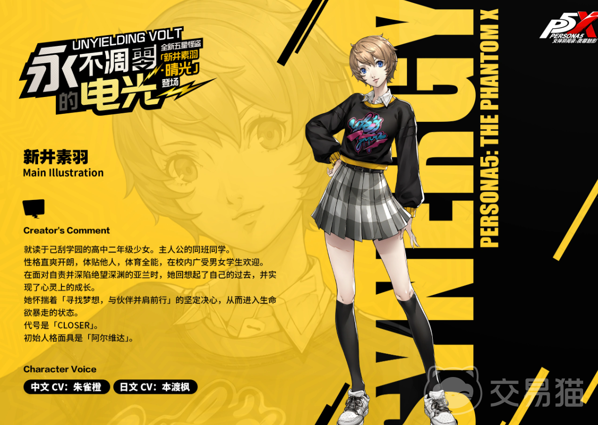 女神异闻录:夜幕魅影新井素羽晴光角色解析|技能机制、属性搭配与实战应用指南