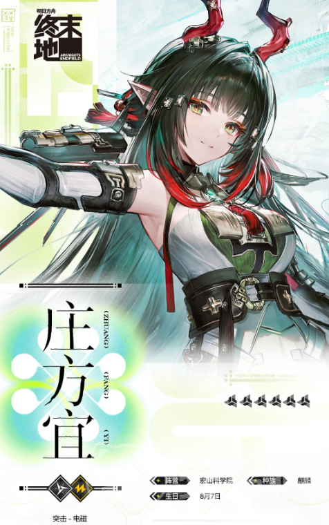 明日方舟终末地庄方宜强度分析与实战表现评测