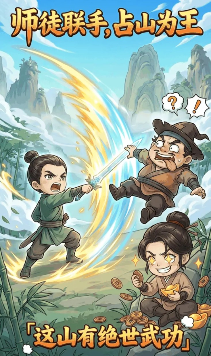 《这山有绝世武功》手游开服时间揭晓！正式上线日期一览