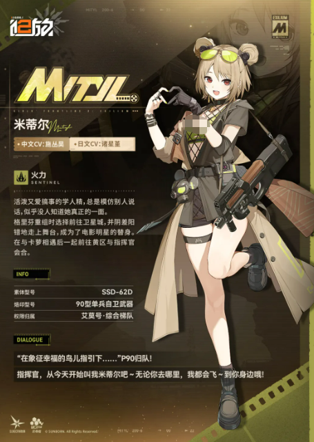 少女前线2追放米蒂尔角色介绍 少女前线2追放米蒂尔强度分析与技能解析