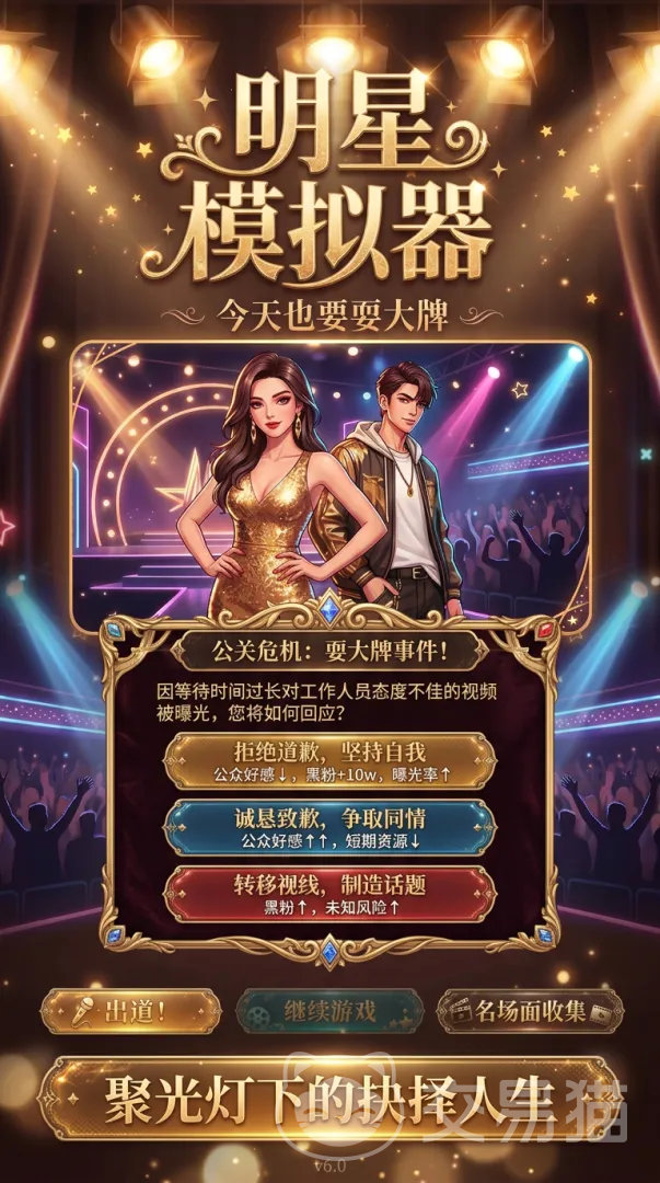 今天也要耍大牌 明星模拟器上线时间汇总与预约入口