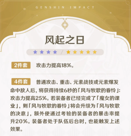 原神月之七圣遗物套装详解 原神全新月之七四件套与两件套属性及适配角色分析