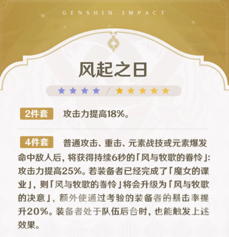 原神月之七圣遗物套装详解 原神全新月之七四件套与两件套属性及适配角色分析