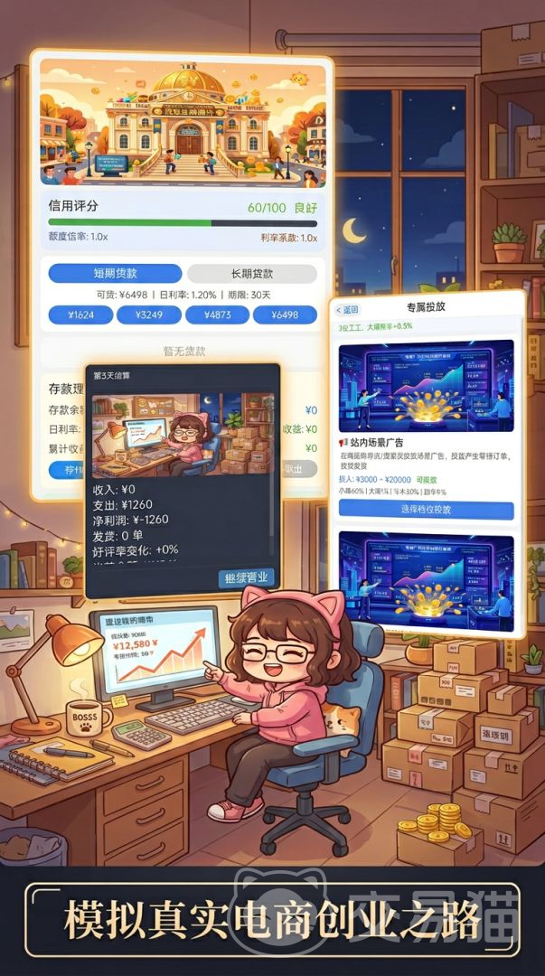 电商开网店模拟器手游店铺运营 电商开网店模拟器手游高效赚钱技巧与实战策略