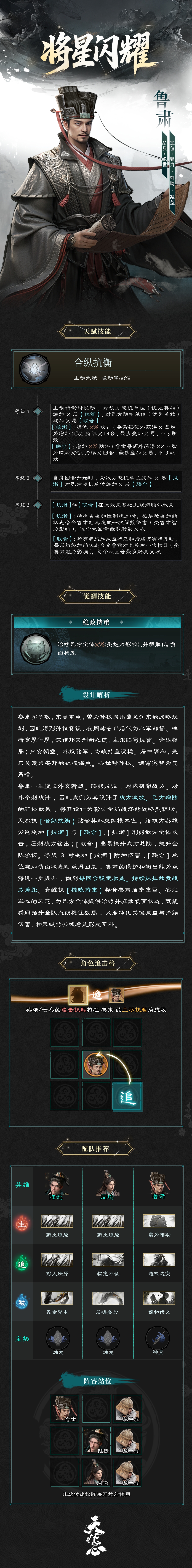 三国天下归心鲁肃配队攻略 三国天下归心鲁肃技能解析与实战阵容搭配