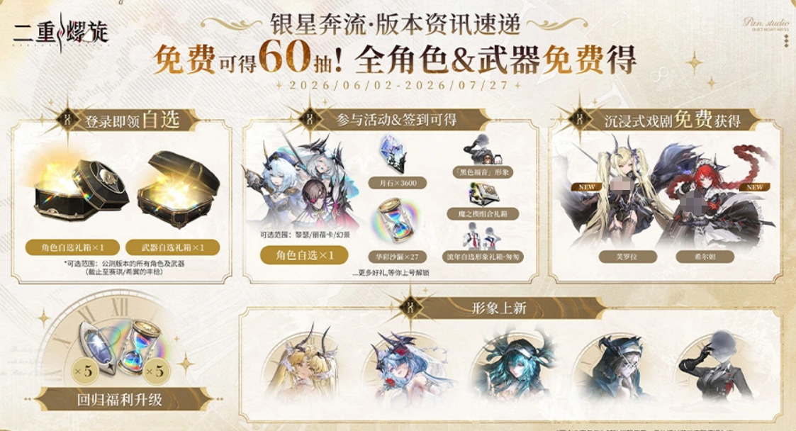 二重螺旋银星奔流版本介绍 二重螺旋新版本银星奔流玩法与更新内容详解