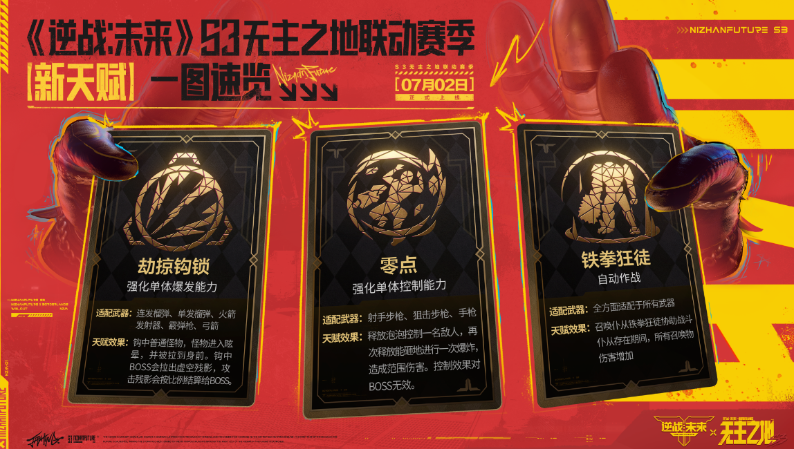 逆战未来S3赛季新天赋介绍 逆战未来无主之地联动内容详解