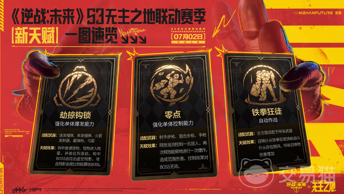 逆战未来S3赛季新天赋介绍 逆战未来无主之地联动内容详解