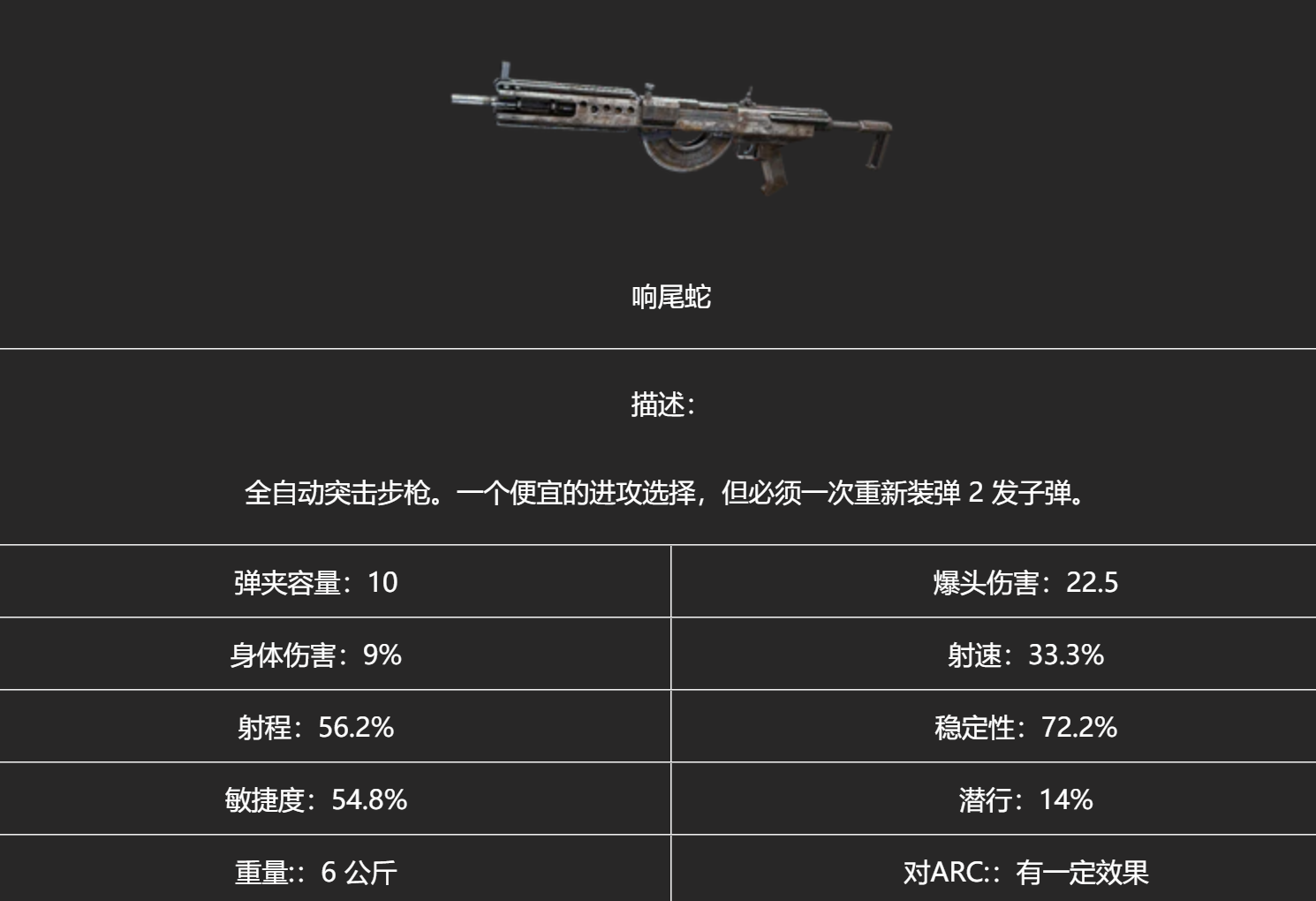 弧光猎人响尾蛇武器测评｜弧光猎人响尾蛇实战强度分析与使用技巧