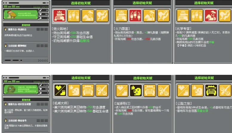 鸡械绿洲角色天赋搭配指南 鸡械绿洲最强天赋组合与实战应用