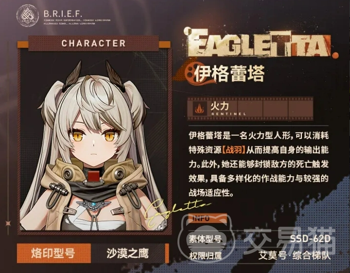 少女前线2追放伊格蕾塔角色介绍 少女前线2追放伊格蕾塔强度分析与实战表现