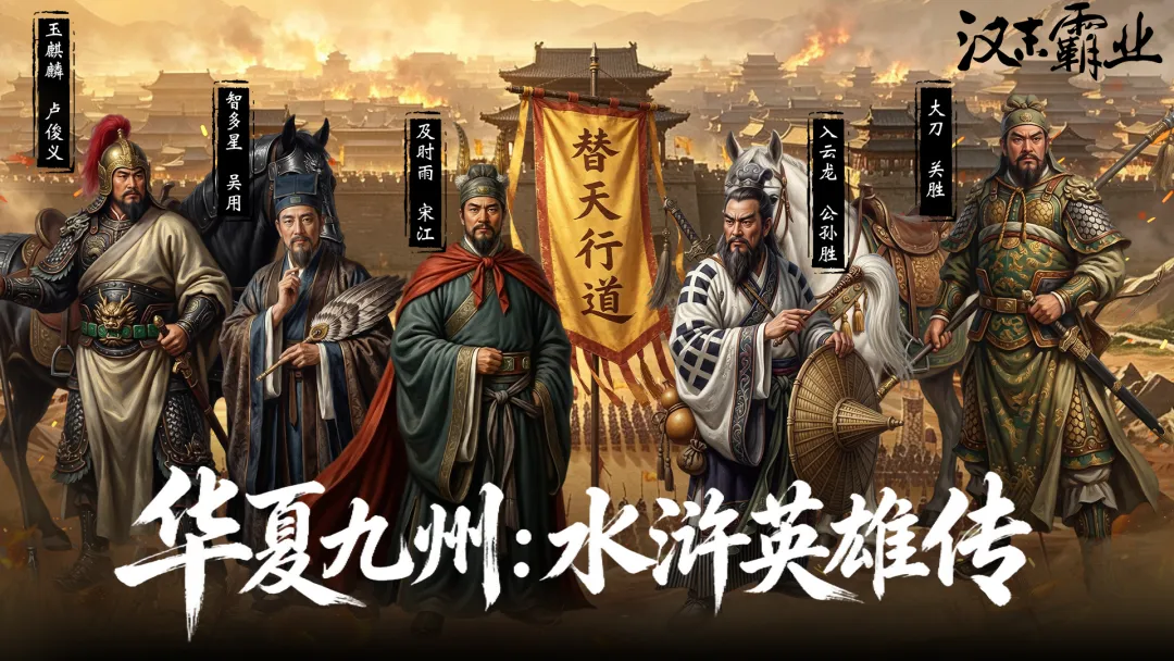 汉末霸业华夏九州水浒英雄传　深度解析游戏特色与英雄阵容