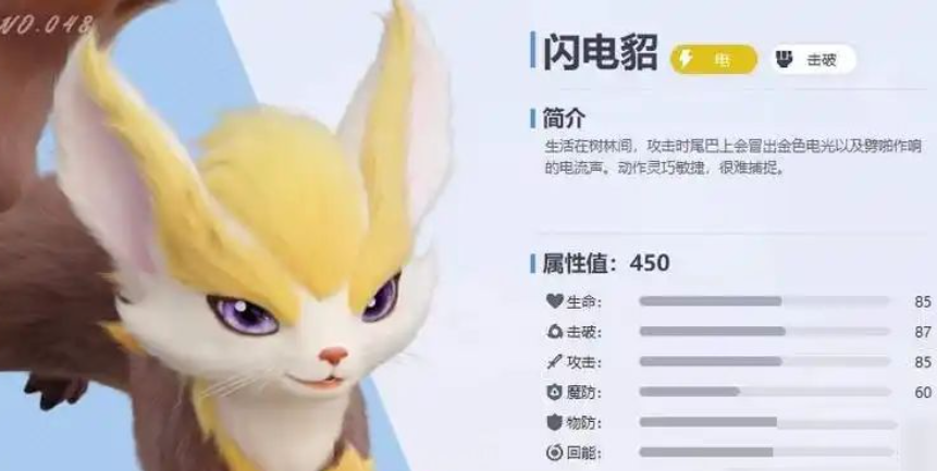 伊莫闪电貂玩法介绍 伊莫闪电貂技能属性详解
