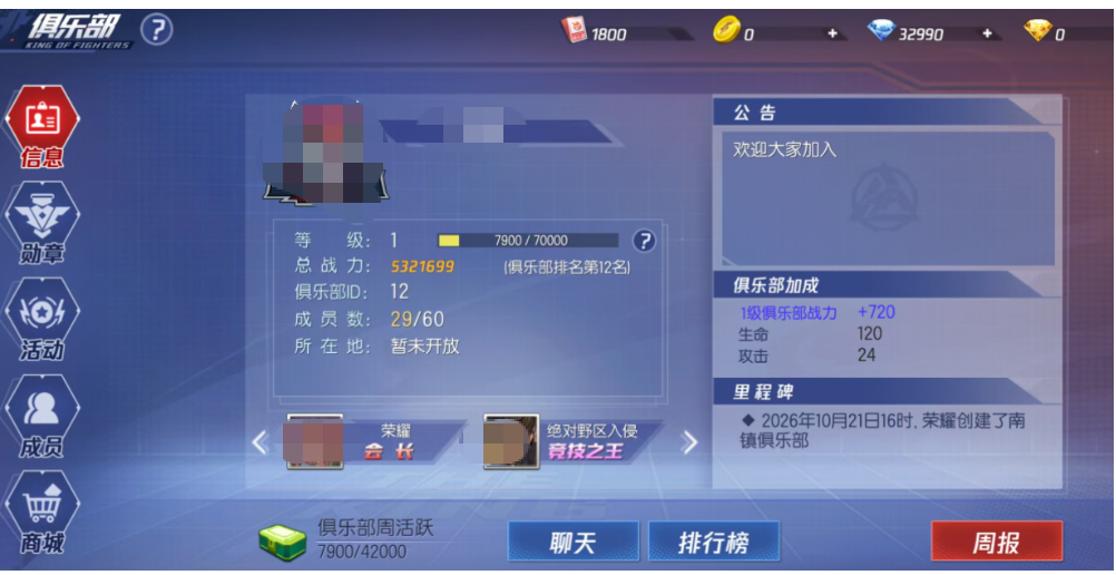 拳皇命运公会科技有什么用 拳皇命运俱乐部系统全面解析