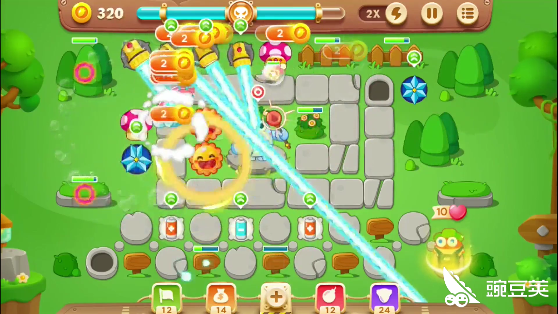 保卫萝卜3公园50怎么过 掌握这些轻松过关_豌豆荚