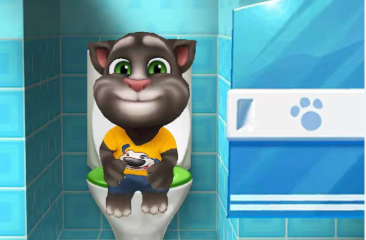 我的汤姆猫怎么上厕所？小猫竟会乖巧自行解决？