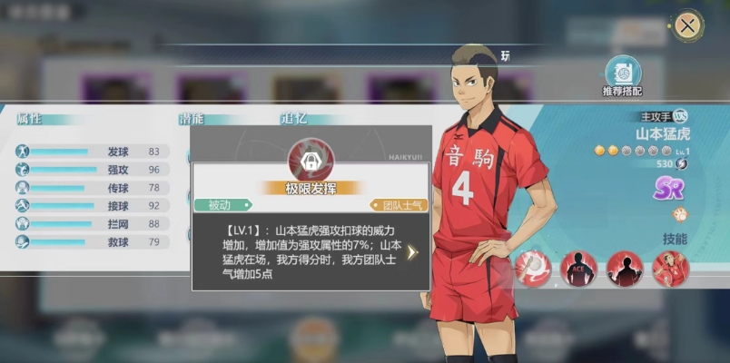 排球少年手游山本猛虎怎么样 山本猛虎角色介绍
