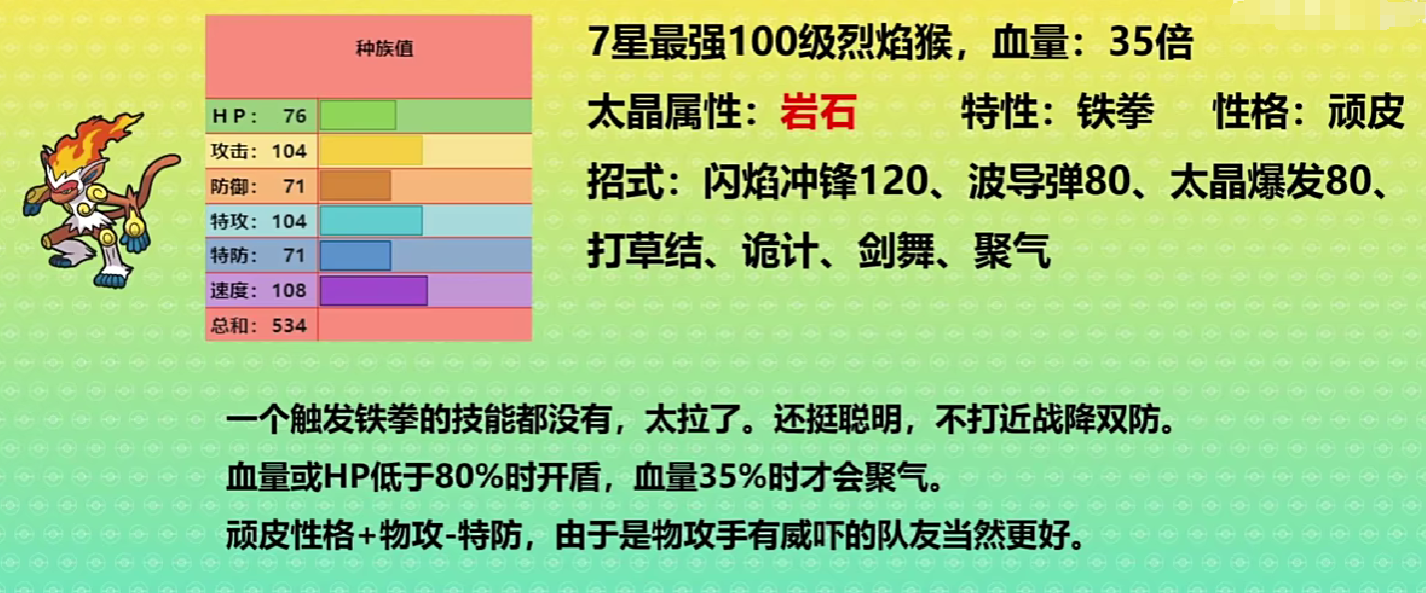 原宝可梦大集结烈焰猴性能解析 宝可梦大集结烈焰猴技能详解