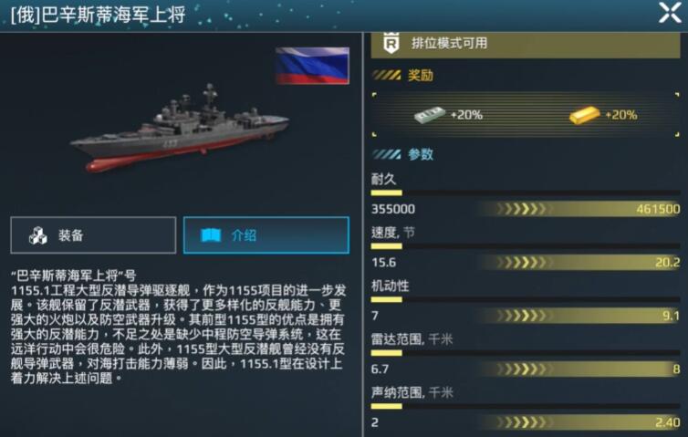 现代战舰巴辛斯蒂海军上将怎么样 现代战舰巴辛斯蒂海军上将强度介绍