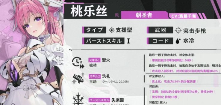 胜利女神新的希望桃乐丝技能分享 胜利女神新的希望桃乐丝什么技能