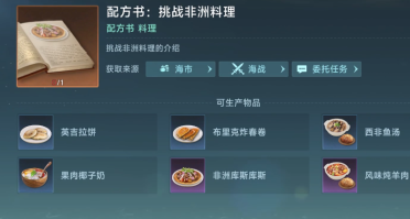 大航海时代传说生产配方有哪几款 大航海时代传说生产配方分享