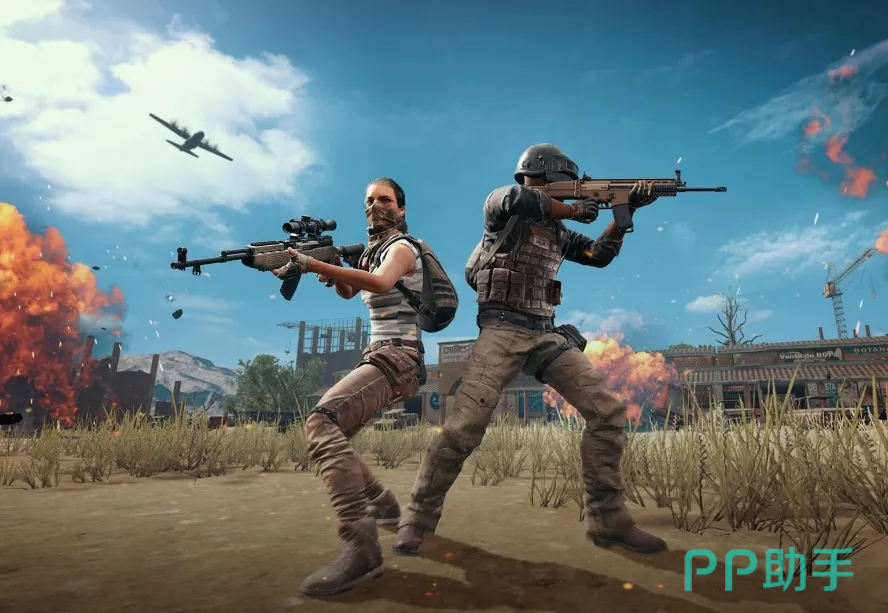 PUBG加载界面卡顿问题实景截图:黑屏+旋转加载图标,左下角显示‘Connecting to server…’