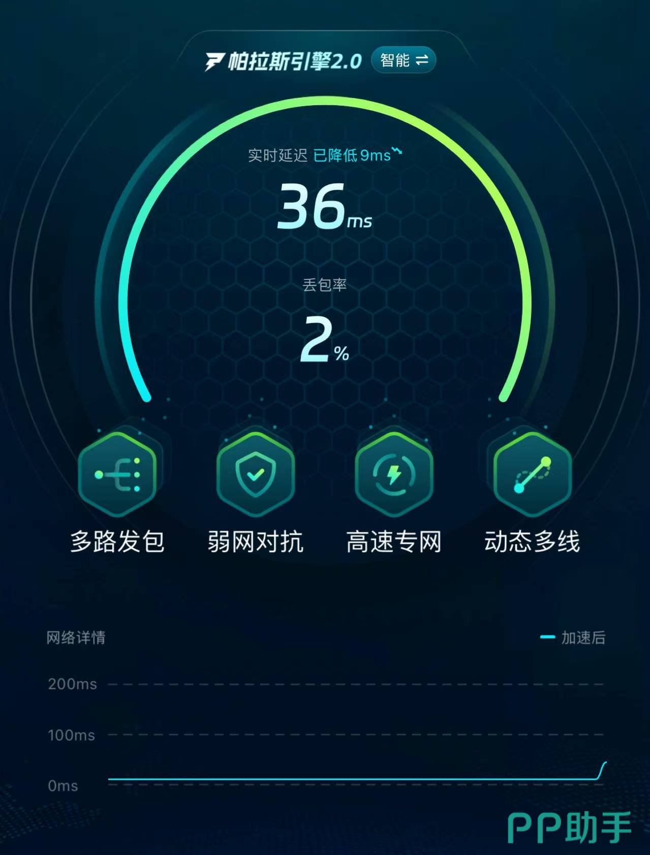 2026年星神纪元玩家使用biubiu加速器实时加速状态界面截图