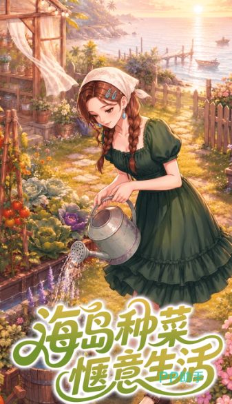 解忧梦幻岛岛屿装饰与角色装扮界面